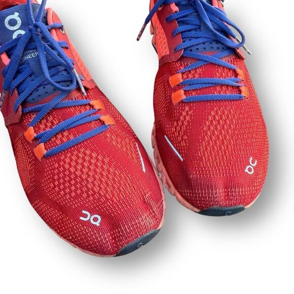 ON Cloud X Running Sneakers Shoes Red/Flash Women's size 8 - Picture 3 of 14